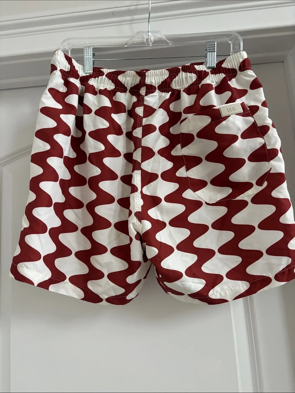 OAS Wave-Pattern Men’s Swim Trunks